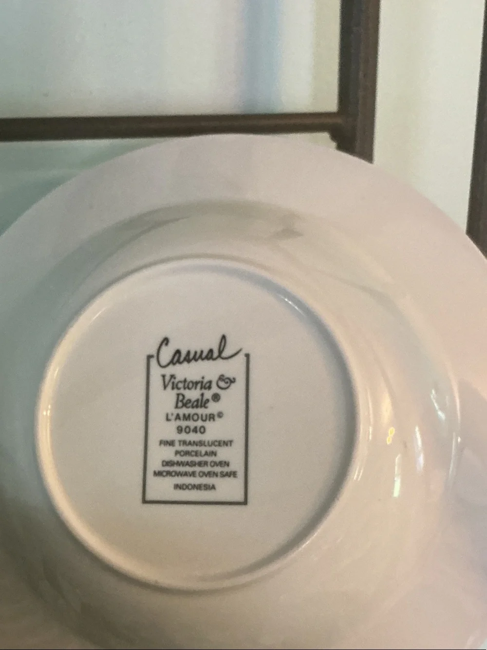 Victoria & Beale Rimmed Soup Bowl L'Amour (9040)